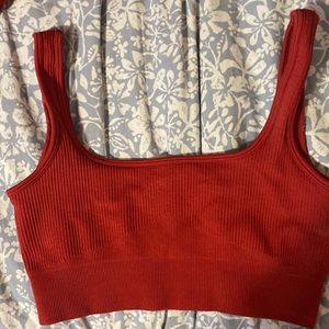 Red Amazon Sports Bra, Size Small, Stretchy Material